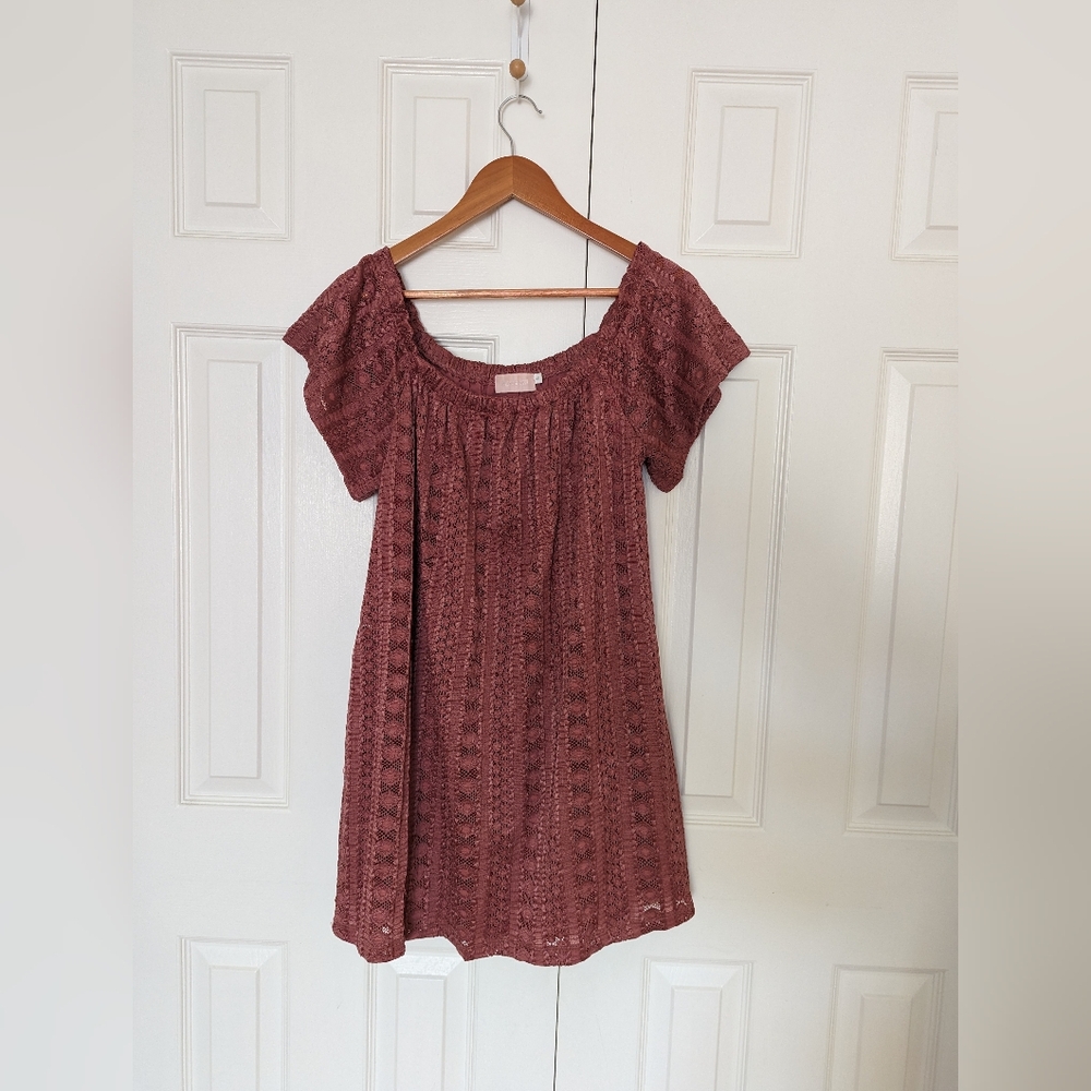 Arrow Red Smocked Cap Sleeve Blouse